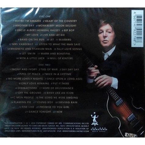 Paul Mccartney Greatest Hits 2cd For Sale