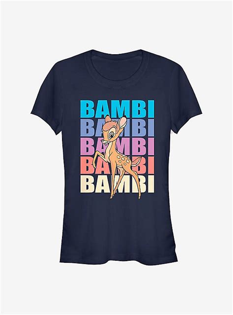 Disney Bambi Name Stacked Girls T Shirt