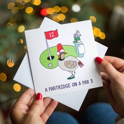 Funny Golf Christmas Card By Of Life And Lemons Christmas Card Messages