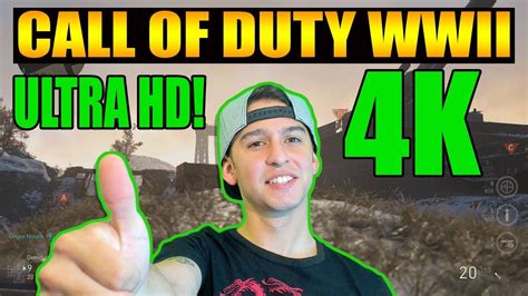 Call Of Duty Wwii Xbox One X 4k 60fps Ultra Hd Gameplay Youtube