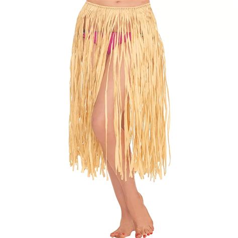 Adult Natural Grass Hula Skirt 28in Party City