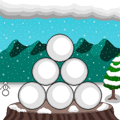 Pixilart Snowball Stack By Lugwrench88