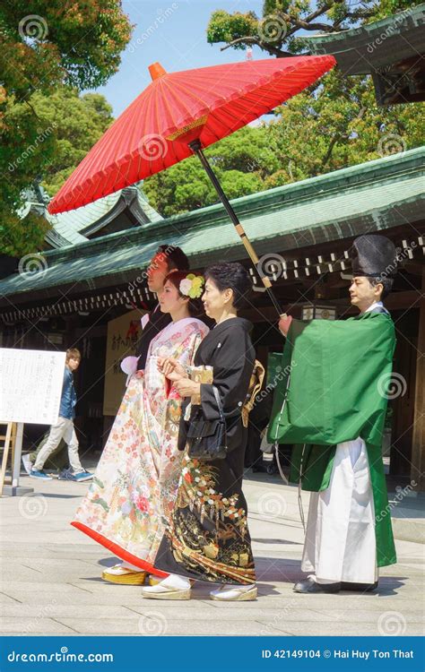 Japanese Shinto Wedding Ceremony Editorial Stock Image Image Of