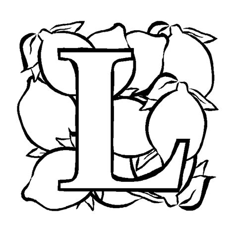 Print letters and numbers practice helps students learn letter and number shapes while also improving fine motor skills. Letter L Coloring Pages - GetColoringPages.com