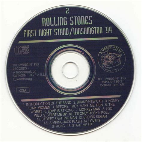 The Rolling Stones First Night Stand Washington 94 Voli Ii 1996