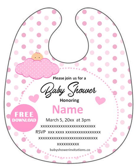 Check spelling or type a new query. How can I make my own Bib Shaped Baby Shower Invitations ...
