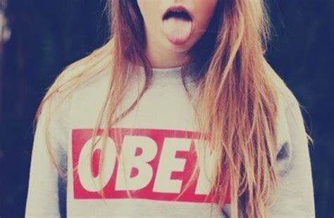 Sweater Obey Swag Red White Wheretoget