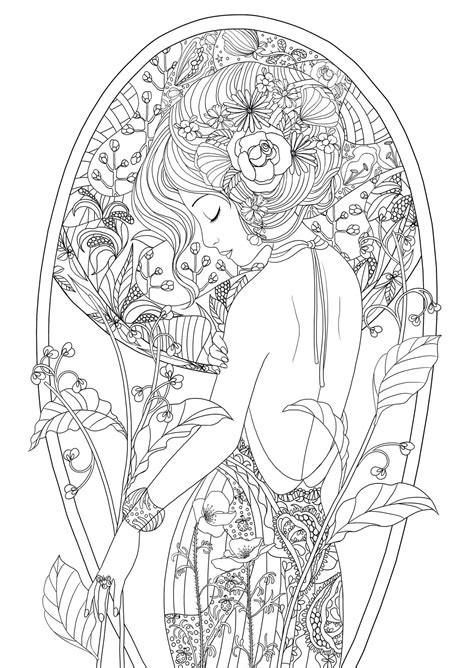 Beautiful Girl Coloring Pages At Free Printable Colorings Pages To Print And