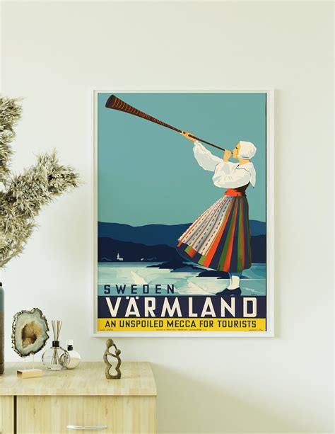 Vintage Schweden Poster Poster Print Geschenk Fine Art Etsy