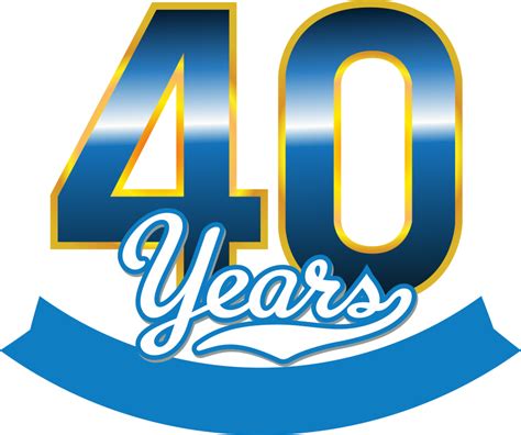 40 Years Logo Vector Free Vector Design Cdr Ai Eps Png 53 Off