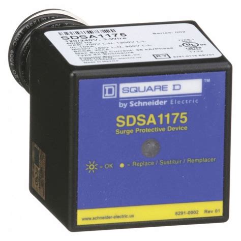 Square D Surge Protection Device 1 Phase 120240v Ac 2 Poles 3