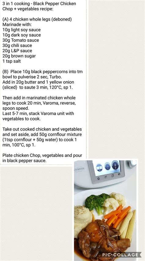 1 tsp freshly ground black pepper. Black Pepper Chicken Chop | Recipes, Thermomix recipes ...