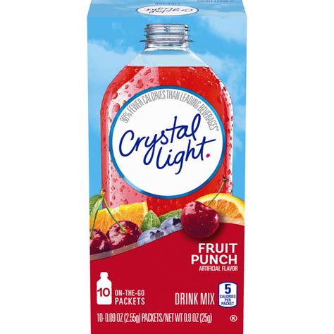 Save On Crystal Light On The Go Packets Drink Mix Fruit Punch 10 Ct