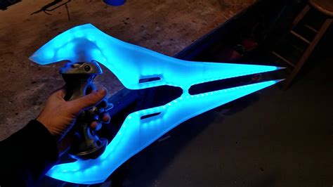 Home Made 3d Printed Halo Energy Sword With Sound And Lights Youtube