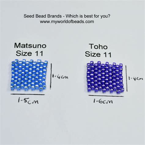 Seed Bead Sizes In Mm Chart