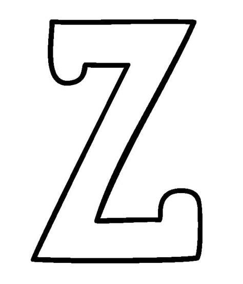 Printable Letter Z Coloring Page Download Print Or Color Online For Free