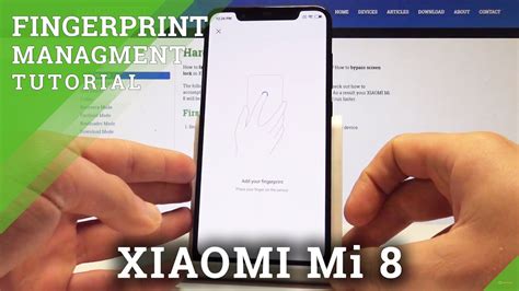 How To Add Fingerprint On Xiaomi Mi 8 Set Up Screen Lock Youtube