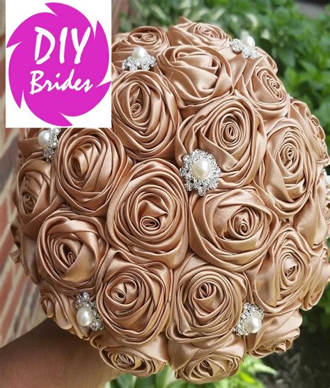 Mona~satin Rose Brooch Diy Bouquet Kit Bouquets By Nicole