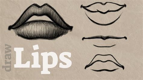 How To Draw Lips Male Female