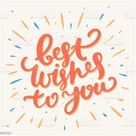 Best Wishes Card Stock Illustration - Download Image Now - iStock