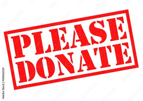 PLEASE DONATE Stock Illustration | Adobe Stock