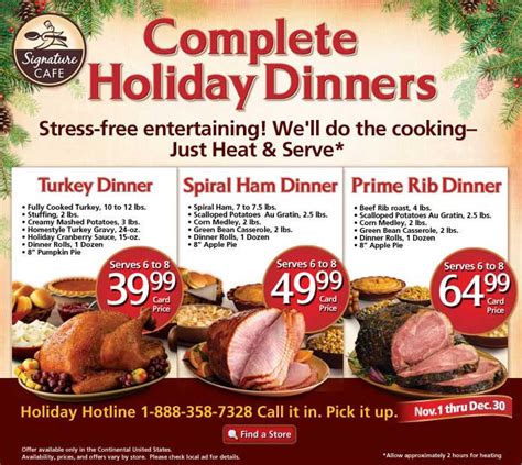 Perfect for christmas dinner, choose turkey, ham, or prime rib with all the sides starting at $59.99. The top 30 Ideas About Safeway Thanksgiving Dinner - Most ...