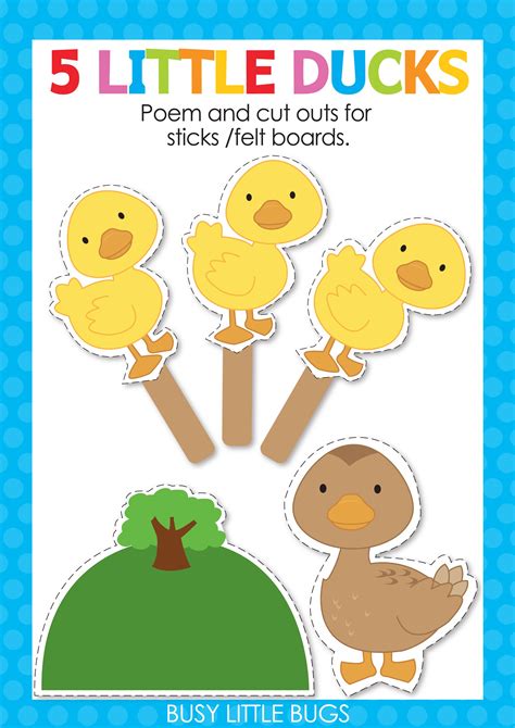 Duck Finger Puppet Puppetry Imaginative Play Story Telling Prop Rhymes