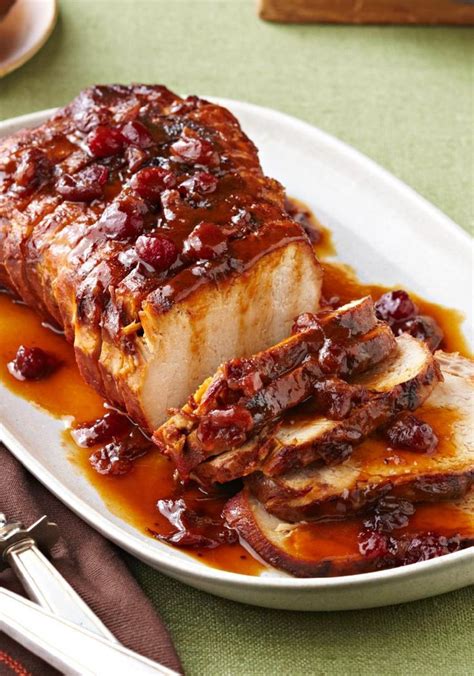 Remove pork loin from crockpot to a platter and cover with to keep warm. Slow-Cooker Cranberry-Orange Pork Roast — In this recipe ...