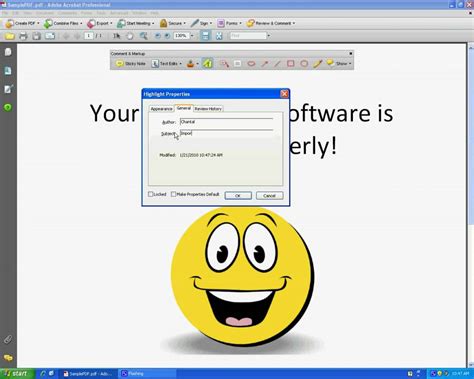One form is a circular cursor that does freehand highlighting. How to Highlight Within an Adobe PDF - YouTube