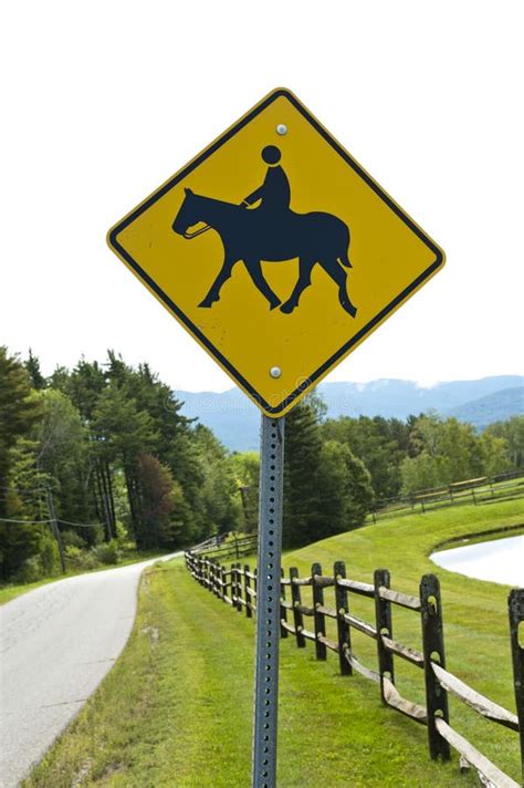 Horse Rider Warning Road Sign Stock Photo Image Of Roadsign Horse