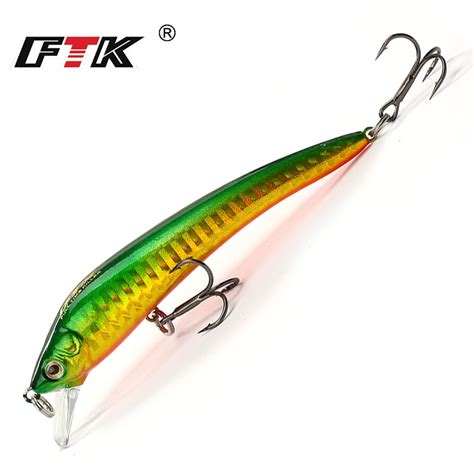 Ftk Multicolor Quality Professional Bass Minnow Fishing Lure 1pcs 90mm