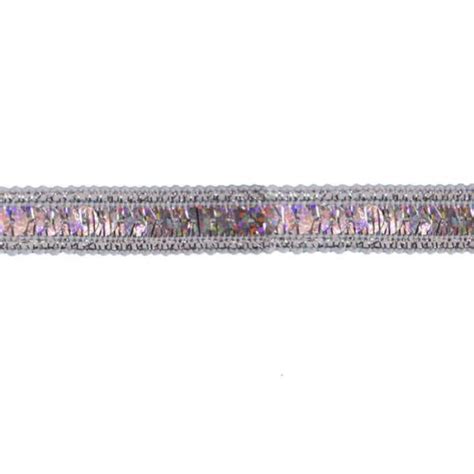 Holographic Silver Sequin Sewing Trim