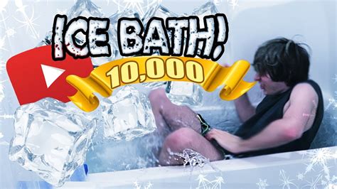 Freezing Cold Ice Bath Challenge Subscriber Milestone Youtube