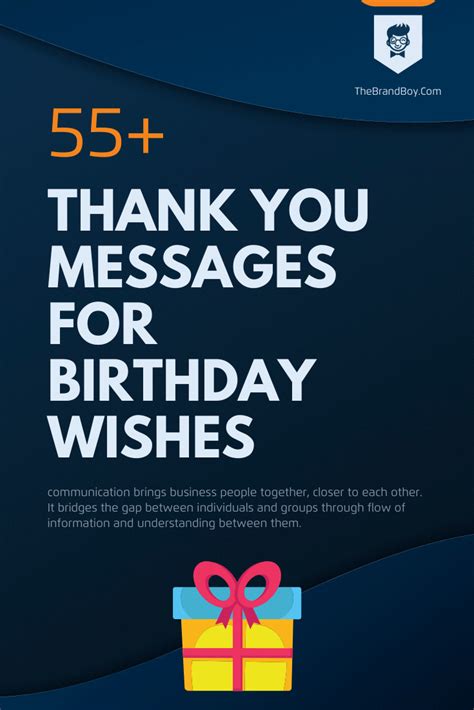 101 Best Thank You Messages For Birthday Wishes Thebrandboy Birthday