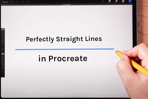 How To Make Straight Lines In Procreate Easy Quickline And Quickshape