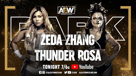 Zeda Zhang In Action On Aew Dark Facing Thunder Rosa Diva Dirt