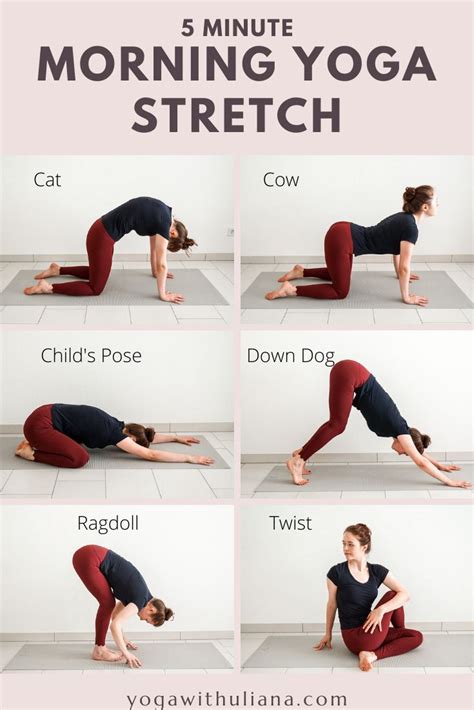 5 Min Gentle Morning Yoga Stretch In 2020 Morning Yoga Stretches