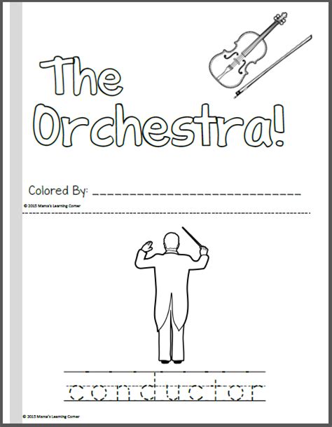 Orchestra Coloring Pages Orchestra Homeschool Music Orchestra Conductor