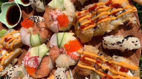 Homemade Sushi And Sushi Flowers 🌸 🌸🌸🌸 Youtube