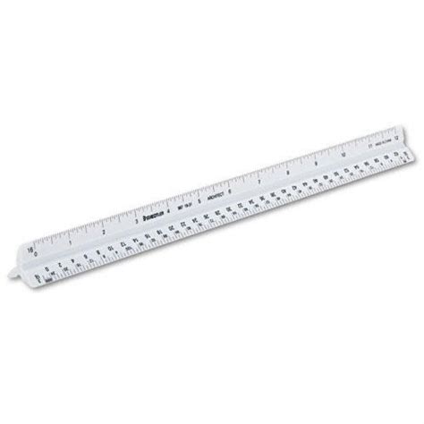 Diamond Tool Scale Ruler 12 Triangle Scale 3 Sided Architectural Ruler