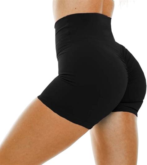 Wudia Womens Scrunch Booty Workout Running Shorts High Waisted Butt Lifting