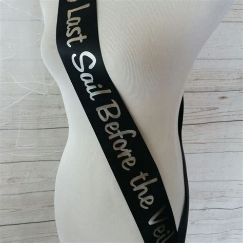 bachelorette party sash personalized free last sail before the veil fast shipping order