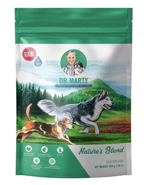 We mix the meat, fish, beef and duck grown on the ranch and other sources of protein with fruits and vegetables for the balanced, nutritious nutrition your dog needs. Nature's Blend Premium Freeze-Dried Raw Dog Food from Dr ...