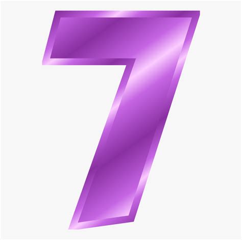 Number 7 Clip Art Clipart Purple Number 7 Clipart