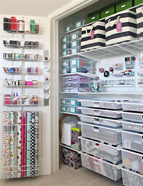 Every craft room or office needs a workstation. IHeart Organizing: The Ultimate Craft Closet Organization