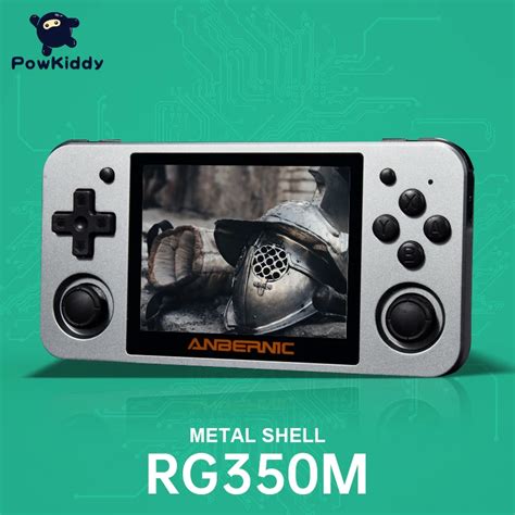 Powkiddy Rg350 Handheld Game Console Rg350m Metal Shell Console Open
