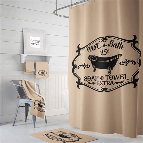 Shower Curtain Sets Hot Bath Shower Curtain Shower Curtain Etsy Shower Curtain Decor