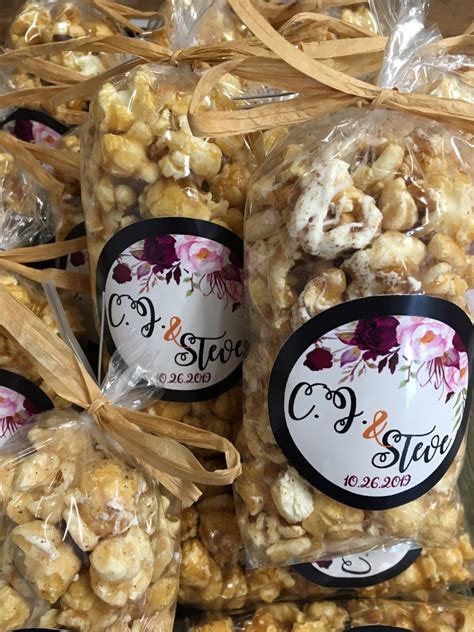 Custom Popcorn Favors Specialty Flavors 12 Bags Etsy