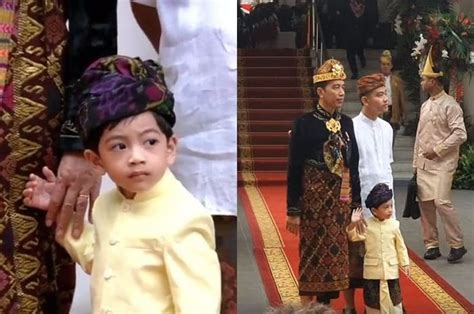 Kenakan Baju Adat Bali Penampilan Jan Ethes Cucu Presiden Jokowi Curi