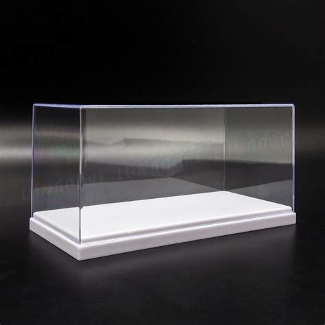 Uk Cm L Clear Acrylic Plastic Display Case White Steps Box